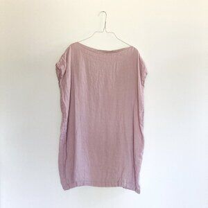 Seaside Tones Dusty Pink Linen Dress